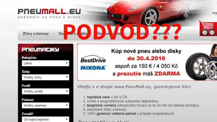 Podvod - pneumall.eu