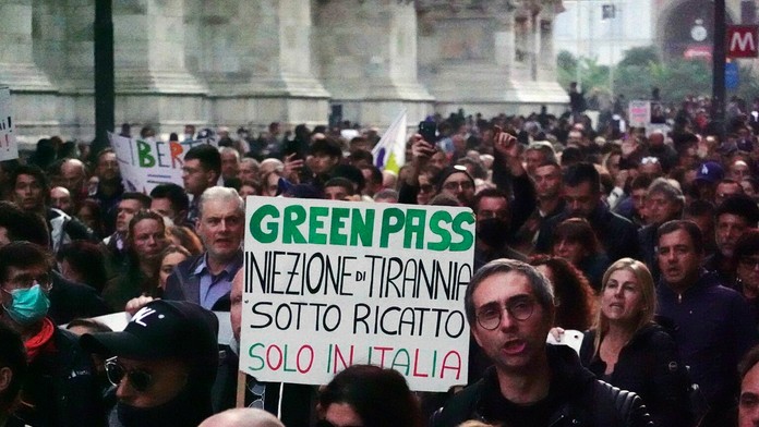 Protesty v Taliansku proti opatreniam