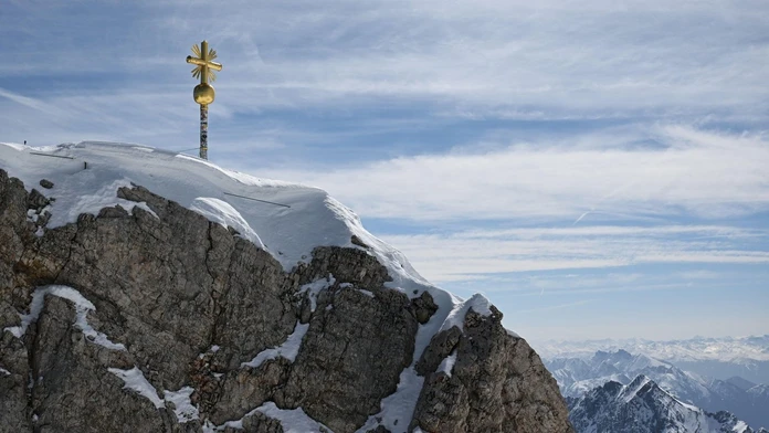 Najvyšší vrch Nemecka Zugspitze.