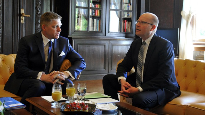 Premiéri Robert Fico a Bohuslav Sobotka.