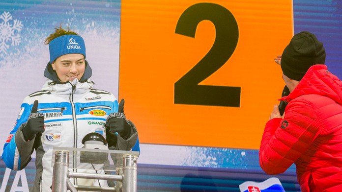 Petra Vlhová fanúšikovia vo Flachau.