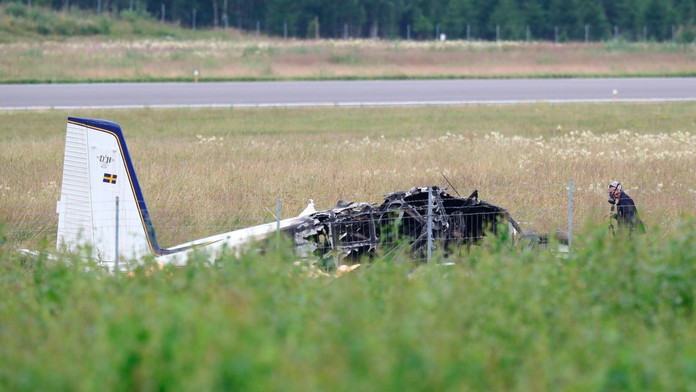 Havária lietadla s parašutistami vo Švédsku