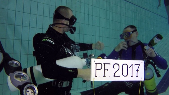 Silvester pod vodou.