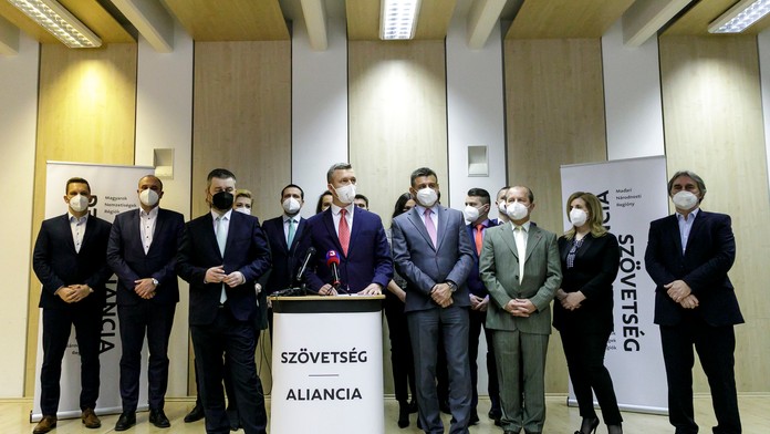 Predstavitelia strany Aliancia.