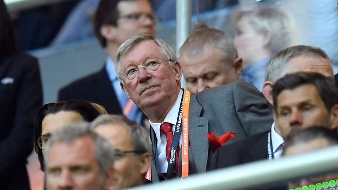 Bývalý kouč ManUtd, Sir Alex Ferguson, pred finále EL proti Ajaxu.