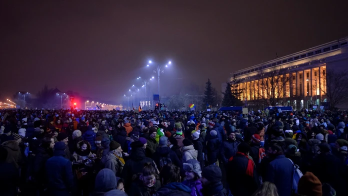 Protesty v Rumunsku.
