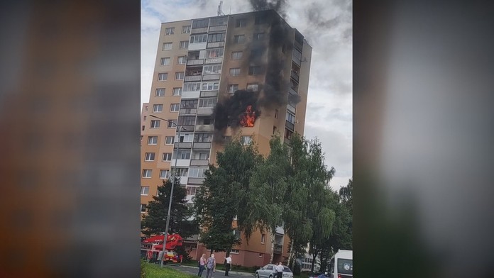 Požiar v popradskom byte.