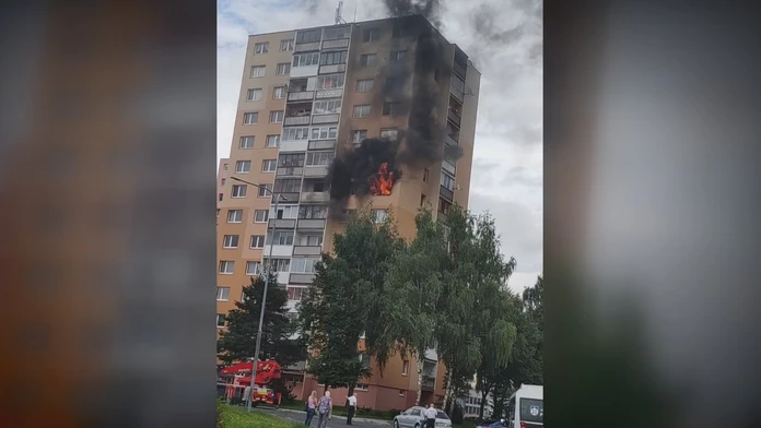 Požiar v popradskom byte.