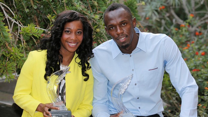 Usain Bolt a Shelly-Ann Fraserová-Pryceová