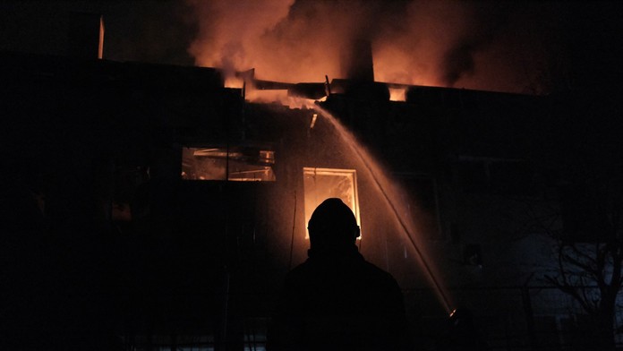 Kyjevom sa ozývalo viacero výbuchov. Vzdušné sily zostrelili ruský dron