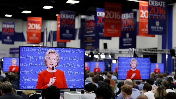 Debatu Clintonovej a Trumpa sledovalo rekordných 84 miliónov TV divákov.