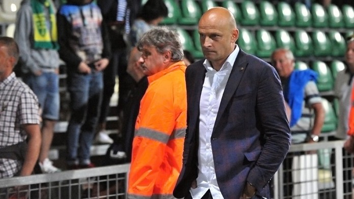 Tréner MŠK Žilina Adrián Guľa.