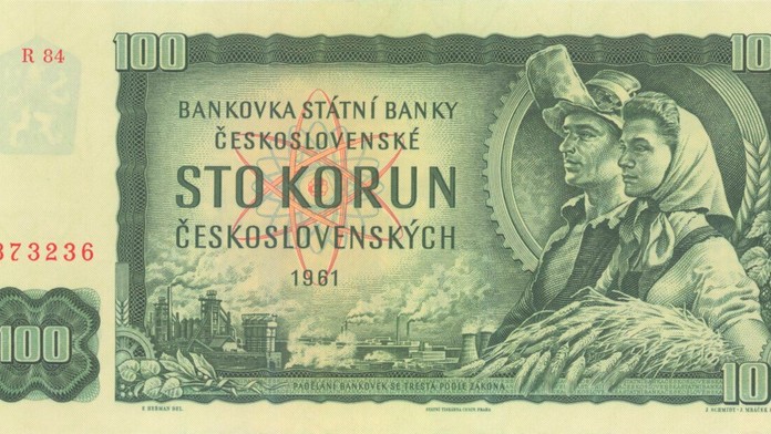 Československá stokorunáčka z roku 1961