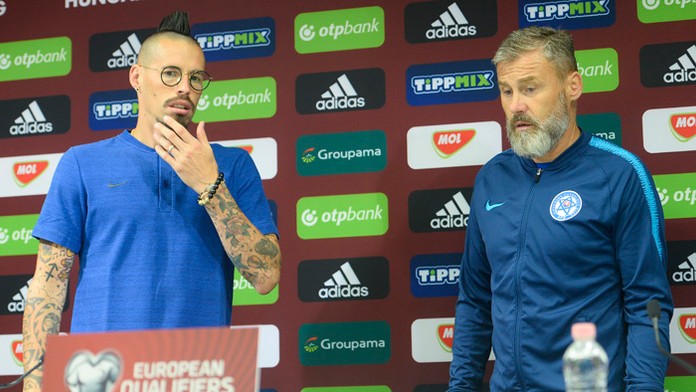 Milan Škriniar na tréningu.