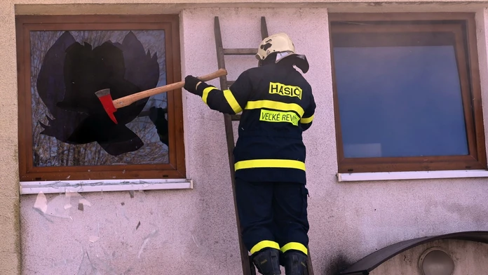 Zrejme izba, v ktorej požiar vznikol.