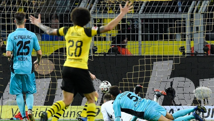 Zápas Bundesligy.