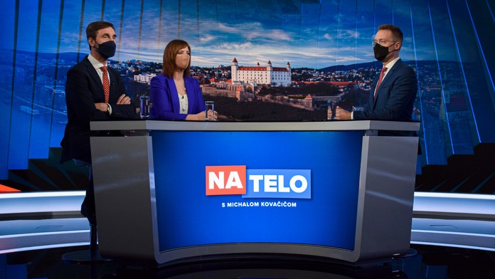 Juraj Blanár a Veronika Remišová v Na telo.