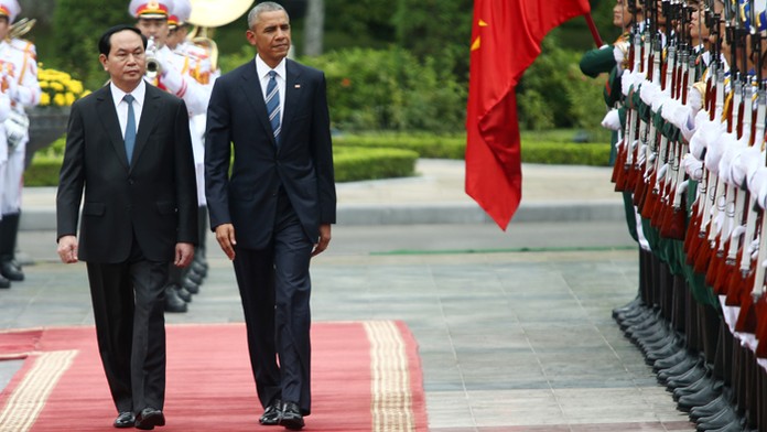 Barack Obama vo Vietname.