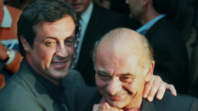 Na snimke Burt Young a Sylvester Stallone.