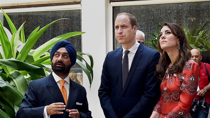 William a Kate v Indii