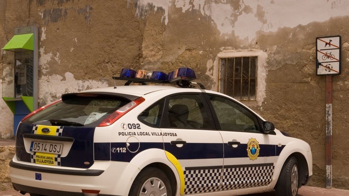 Auto španielskej polície.