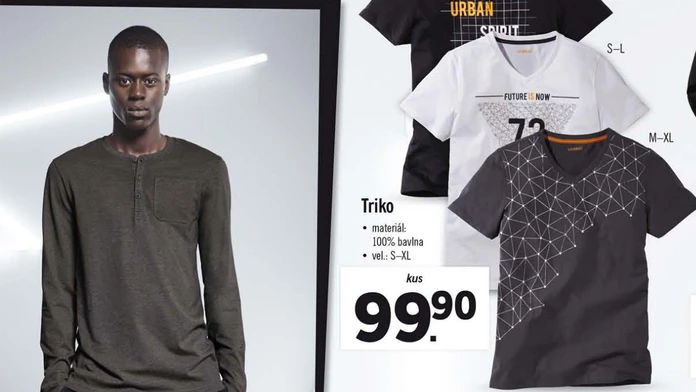 Černoch na letáku Lidl.