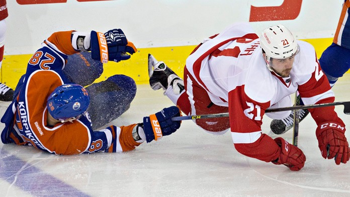 Slovenský hokejista Tomáš Tatar prelomil strelecké suchoty.