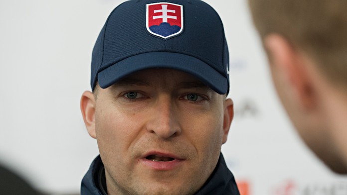Slovenský tréner brankárov na hokejových MS v Rusku Peter Kosa.