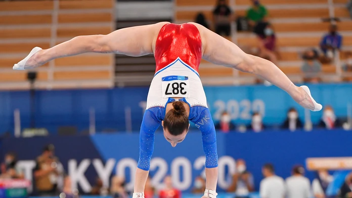 Na snímke slovenská športová gymnastka Barbora Mokošová.