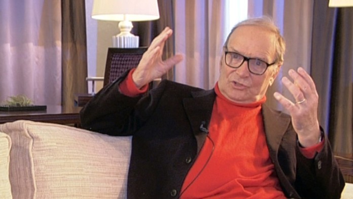 Ennio Morricone počas rozhovoru pre TV Markíza.