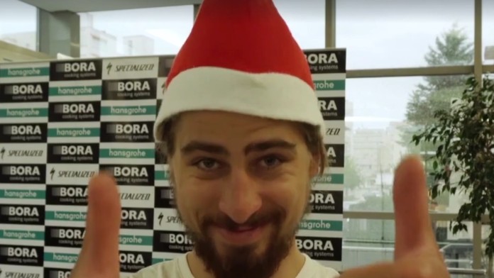 Peter Sagan a jeho vianočný pozdrav.