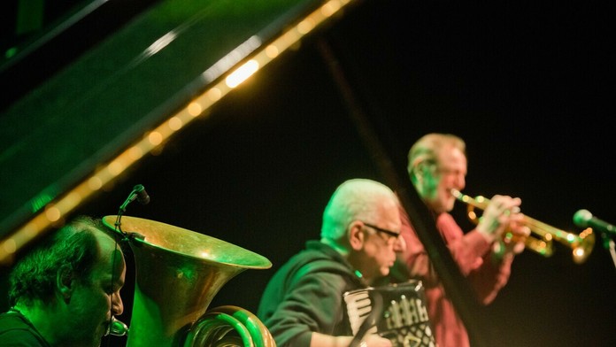 Filip Spálený, Radek Pobořil, Michal Gera na Festivale Jazzinec (8. 2. 2018 v Trutnově)