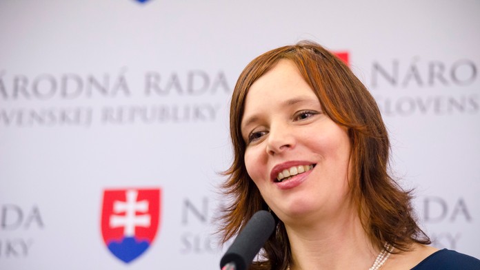 Na snímke Veronika Remišová (OĽaNO-NOVA)