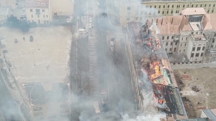 Požiar v Košiciach.