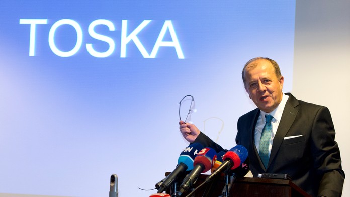 Richard Rybníček oznamuje založenie strany TOSKA.