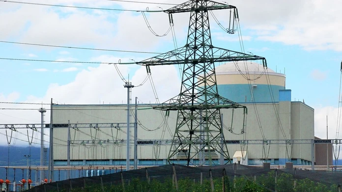 Na snímke budova slovinskej jadrovej elektrárne Krško.