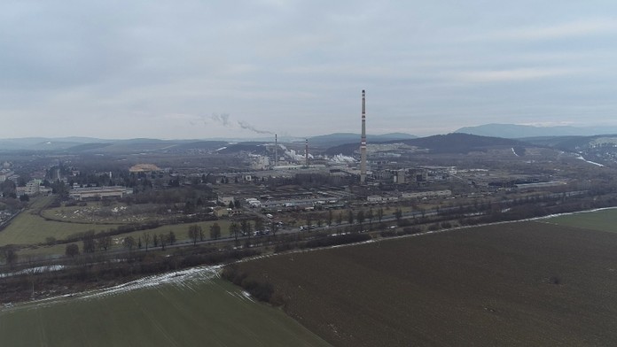 Fabrika Chemko v Strážskom.
