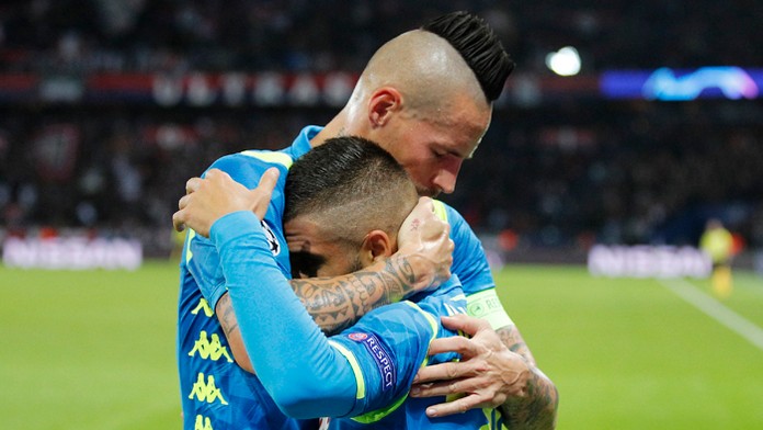 Lorenzo Insigne a Marek Hamšík.
