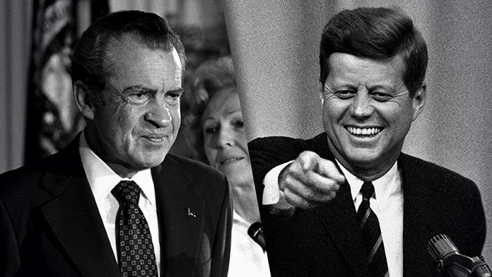 Richard Nixon a John F. Kennedy.