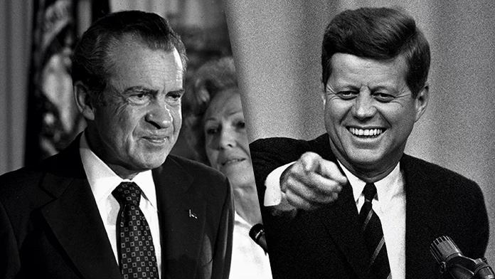 Richard Nixon a John F. Kennedy.