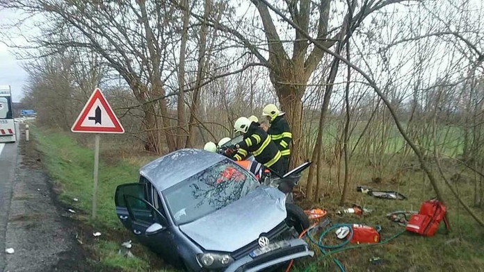 Nehoda pri obci Štefanov