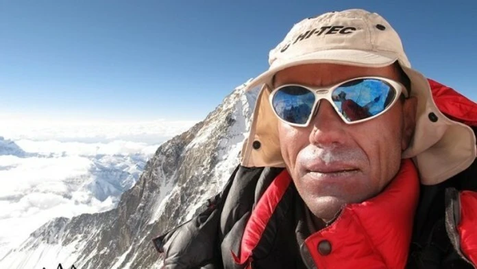Český horolezec Radek Jaroš