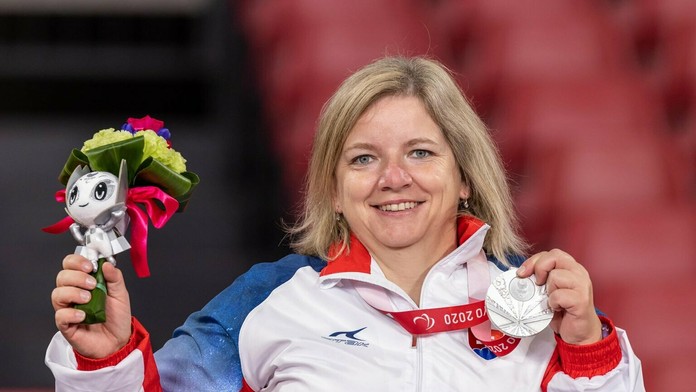 Strieborná Alena Kánová.