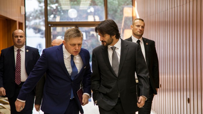 Robert Fico a Robert Kaliňák.