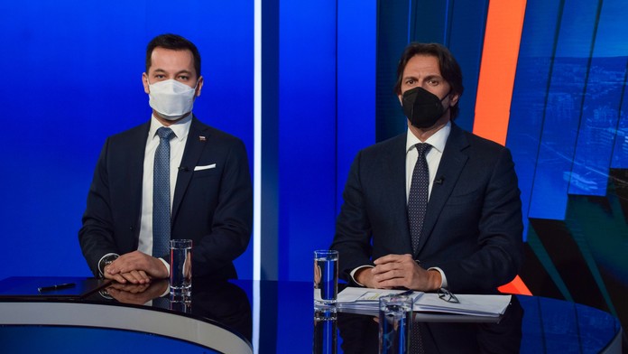Juraj Šeliga a Robert Kaliňák v Na telo.