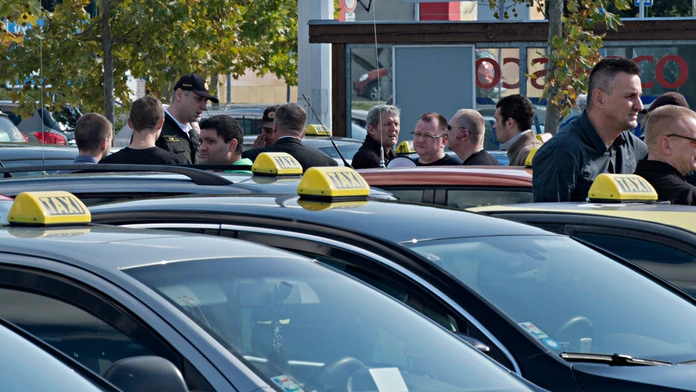 Protest proti Uberu
