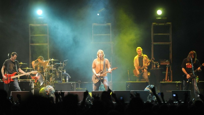 The Offspring počas koncertu v Moskve v roku 2008.