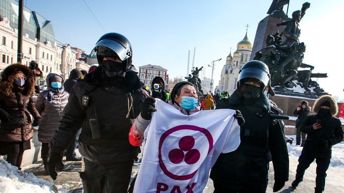 Protesty v Rusku.