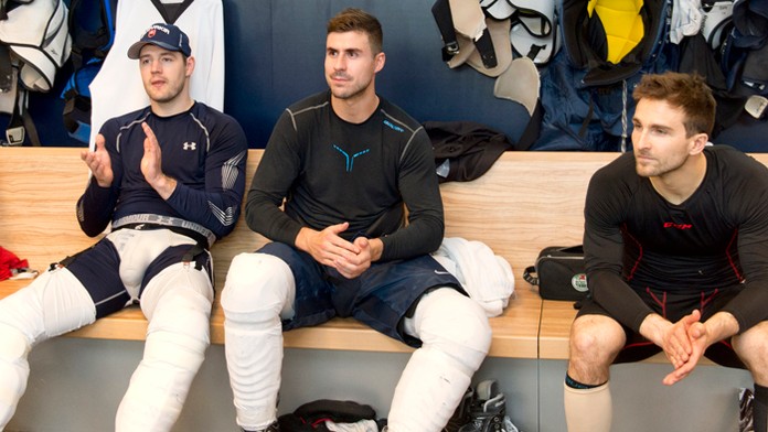 zľava Andrej Meszároš, Ivan Baranka a Dominik Graňák na archívnej snímke.