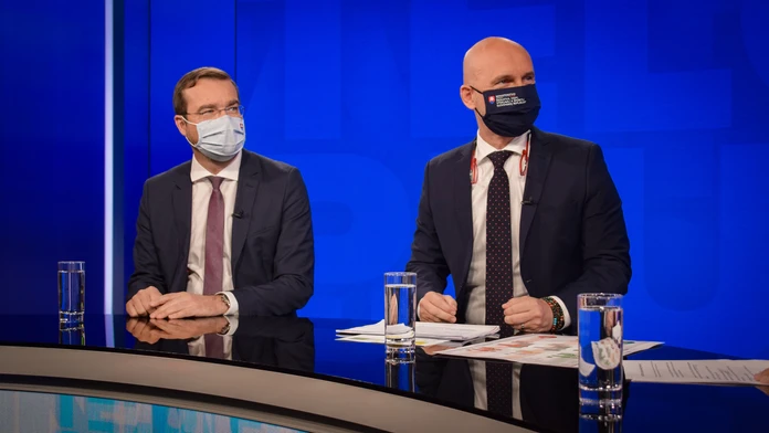Marek Krajčí a Branislav Gröhling v Na telo plus.